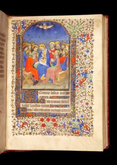 A page in A Medieval Book of Hours. Photo courtesy of the Lilly Library