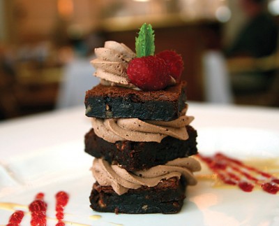A chocolate dessert. Photo by Christine Barbour