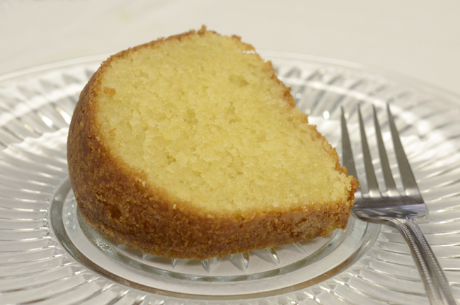 Chef David Davenport's recreated pound cake. Photos by Lynae Sowinski