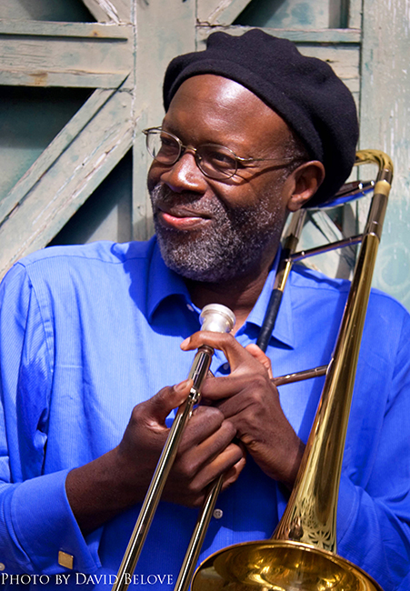 Jazz trombonist Wayne Wallace. Photo by David Belove