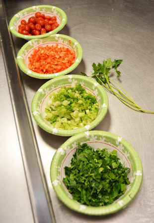 Some of the added ingredients for the quinoa salad. Photo by Erin Stephenson