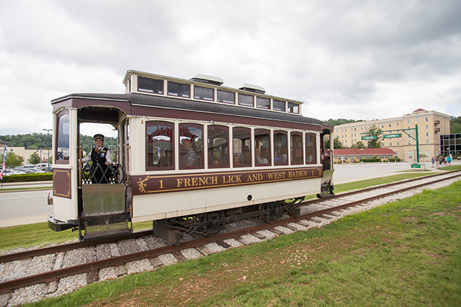 The trolley carries guests between French Lick Casino and West Baden. Courtesy photo