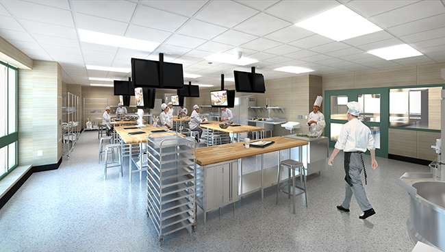 Architect’s rendering of the baking lab. Courtesy image 
