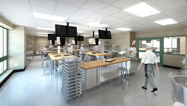 Architect’s rendering of the baking lab. Courtesy image