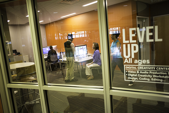 Monroe County Public Library’s digital creativity center, Level Up. Photo by Tyagan Miller