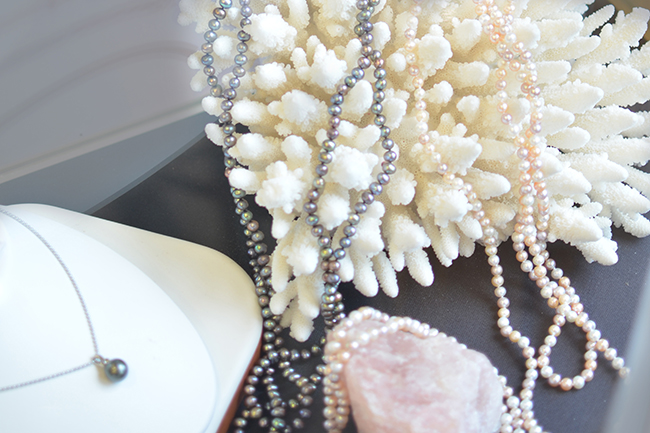Pearls from Tivoli Jewelry. Photo by Jenn Hamm 