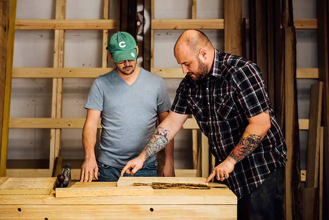 Adam Dillon-Moore (left) and James Bradley (right). Photo by Stephen Sproull