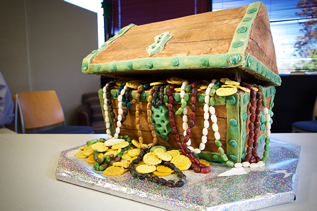 A cake made to look like a treasure chest. Courtesy photo