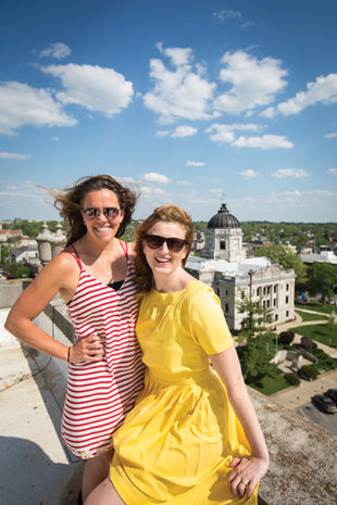 (l-r) Chelsea Sanders and Jessica Levandoski, founders of the film festival. Photo by Tyagan Miller