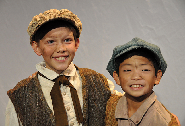 Ian Shaw (left) and Coen Michael Berin (right) in Oliver! Courtesy photo