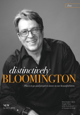 Pizzo today at 69 as he appears on the 2017–18 cover of Distinctively Bloomington. Noted one Bloom staffer, “He still has it.” Photo by Jeff Richardson