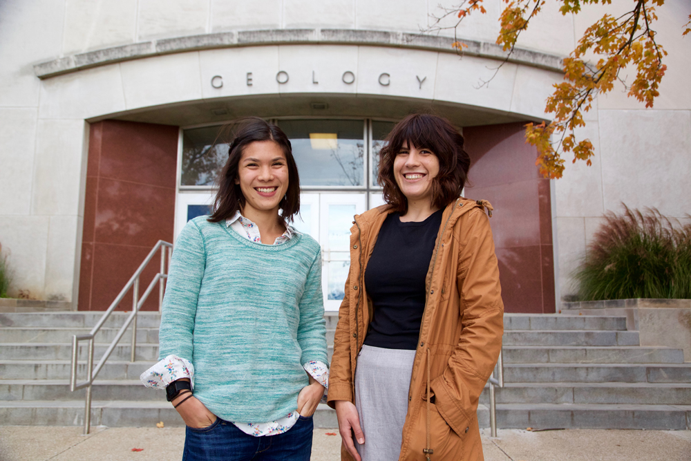 (l-r) Sarah Schanz and Maja Šljivar. Photo by Jim Krause