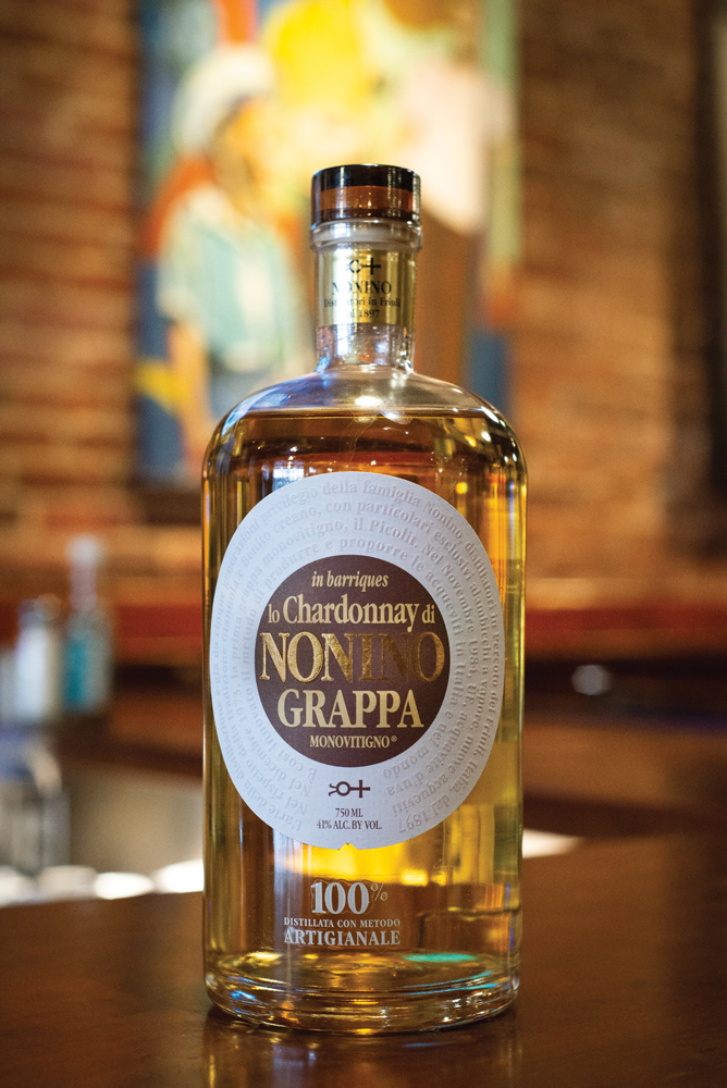 Nonino chardonnay grappa. Photo by Rodney Margison