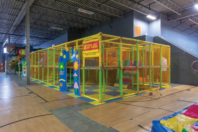 Entrance to the play area reserved for kids ages 8 and younger. Photos by James Kellar