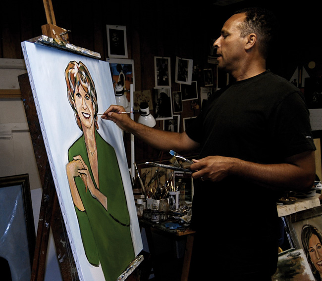 Artist Wayne Manns Paints Who’s Who of B-town Women