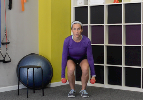 Weekly Exercise: Squat with a Bicep Curl