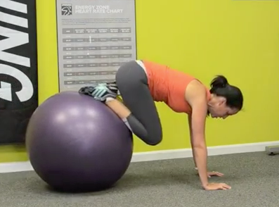 Weekly Exercise: Ball Plank with a Roll In