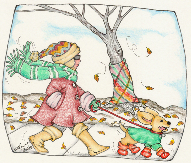 Irene Olds’ Tree Sweater Cartoon
