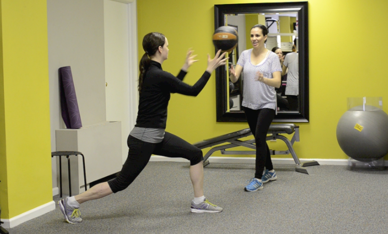 Weekly Exercise: Balance Exercise with a Medicine Ball