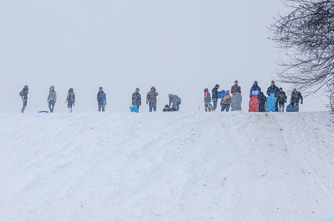 Taking to the Hills on a Snow Day (Photo Gallery)