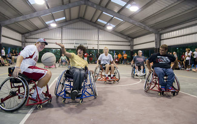 Indiana University Athletes Volunteer at Camp Riley (Photo Gallery)