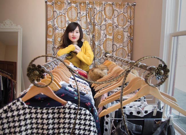Grace Guo, owner of JCK TREND. Photo by Naama Levy