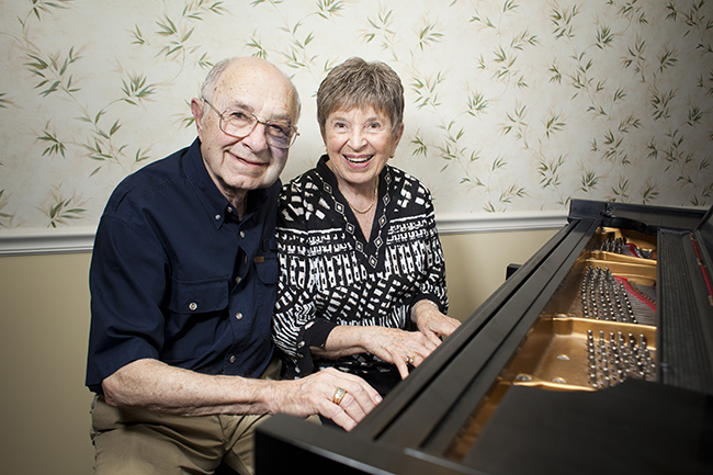 Lenny and Lou Newman fell in love at a piano 64 years ago. Photo by Shannon Zahnle