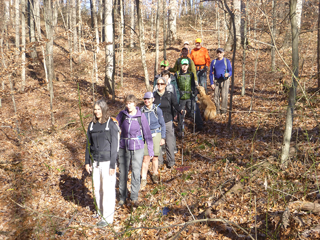 Members of Bloomington Hikers on a Saturday morning. Courtesy photo