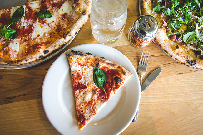 Margherita pizza. Photo by Audrey Dunnuck