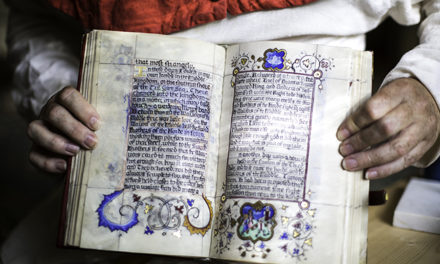 Society Celebrating the Middle Ages Creates Illuminated Medieval Text
