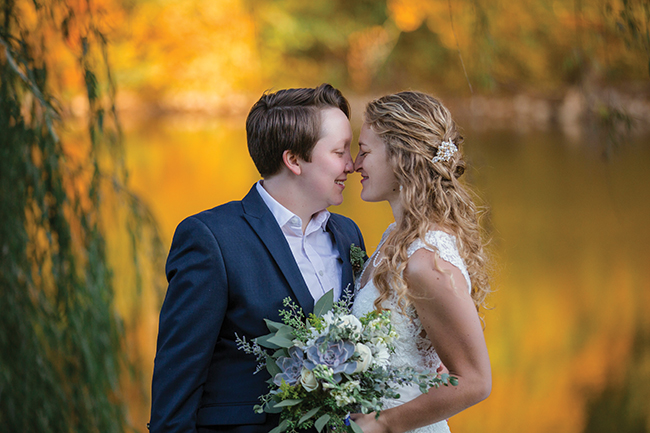 Jourdan Eastling and Sarah Hugus wedding. Photo by Icarus Photography