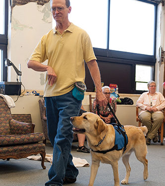 Congratulations, Hunter!  Puppy Partly Trained Here Graduates as Service Dog