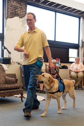 Congratulations, Hunter!  Puppy Partly Trained Here Graduates as Service Dog