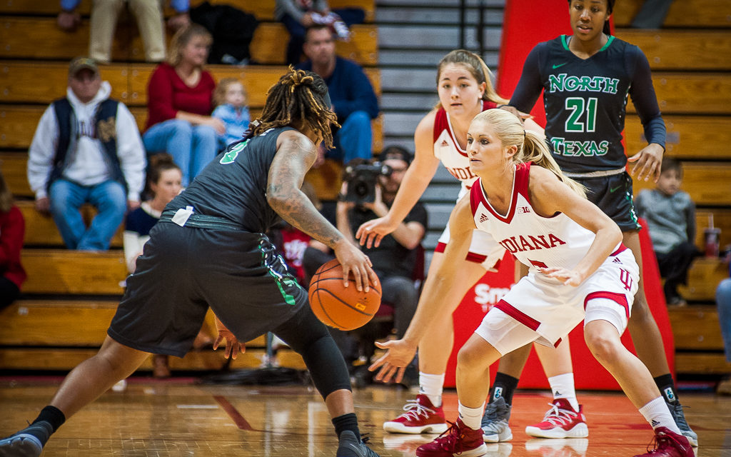 IU Women Hold Off Second-Half Rally to Top North Texas (PHOTO GALLERY)