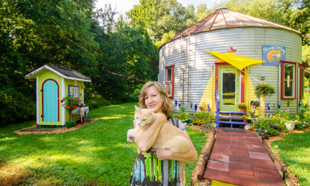 Converted Grain Bin is Now an Artist’s Studio