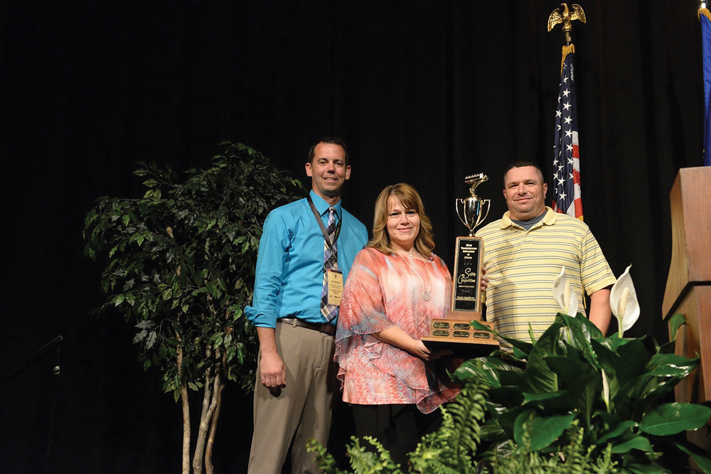 (l-r) STAI Safety Competition chairperson Nick Meyerosse, Misty Patton, and Joe Newlin. Courtesy photo
