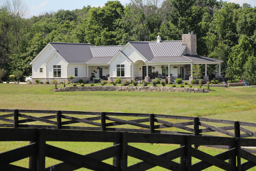 A modern farmhouse design/build in southern Monroe County; (above) a design/build in the Renwick neighborhood.