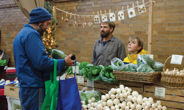 Local Vendors Set Up at Bloomington Winter Farmers’ Market