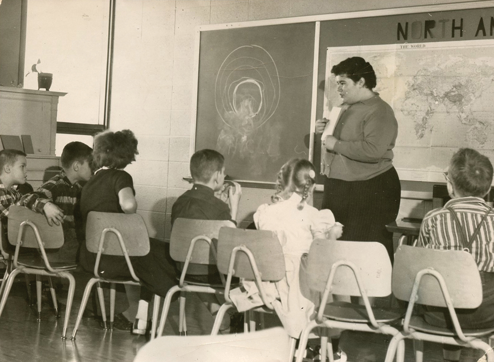 The first class at Headley School, operated by Stone Belt Council for Retarded Children, in 1958.