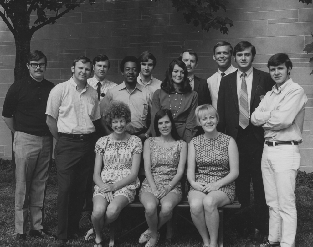 The WTIU staff from 1969–70.