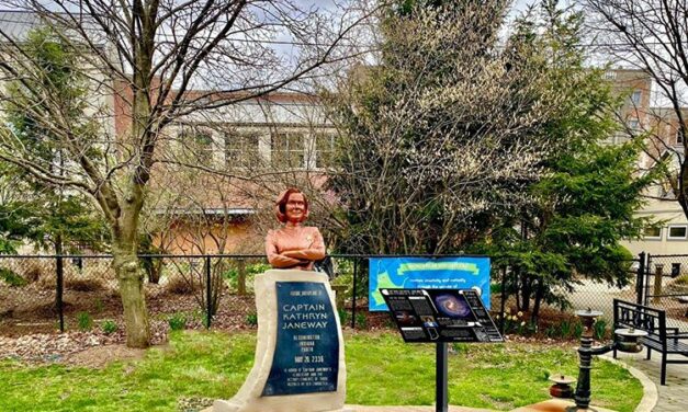 Bronze Bust to Honor Bloomington’s Future Daughter Captain Janeway