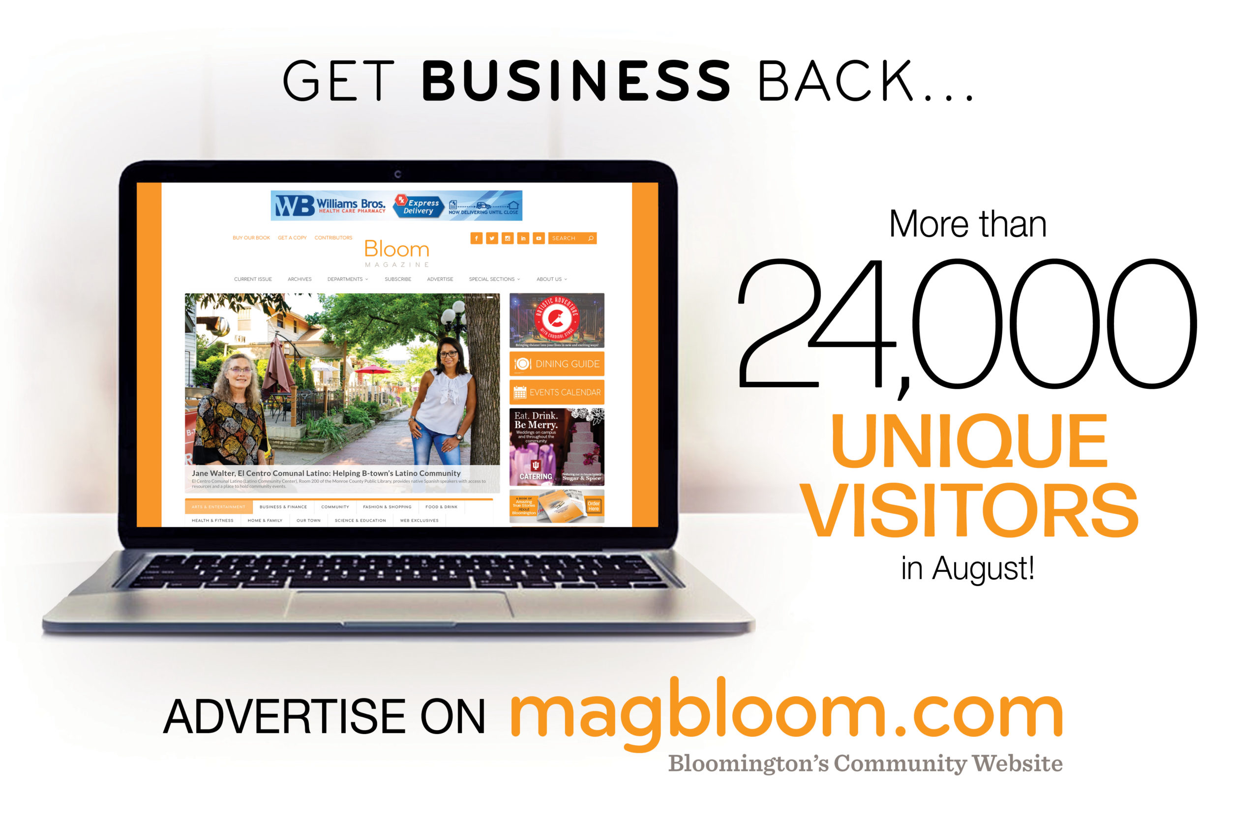 Bloom’s Website Drew More Than 24,000 Unique Visitors in August