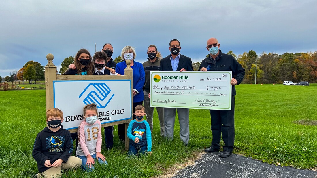 Hoosier Hills Credit Union Awards $10,000 to Local Charities